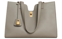 CELINE Cabas16 Grained Calfskin One Shoulder Handbags Regular Women's Egg Stone Color