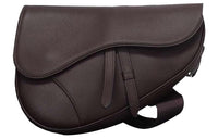 DIOR Saddle Calfskin Saddle Bag Crossbody Bag Unisex Brown
