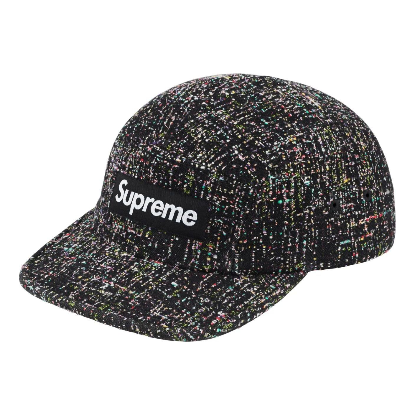 Supreme Denim Boucle Camp Cap FW24 'Black' SUP-FW24-2273-B