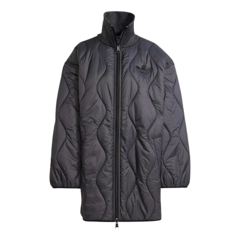 (WMNS) adidas Quilted Mid Jacket 'Black' IW5862