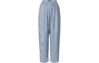 LOUIS VUITTON Bejeweled Pinstripe Baggy Pajama Pants