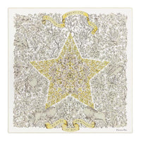 DIOR Mulberry Silk Silk Scarves Women's White