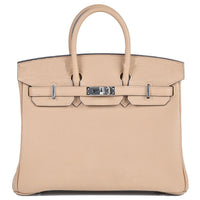 HERMES Birkin Swift Leather Birkin Bag Handbags Regular Women's 0M Chai Milk Tea Beige