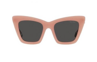 MIU MIU Acetate Irregular Shape Sunglasses Women's Pink