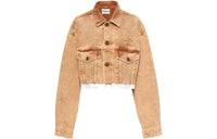 MIU MIU 10's Cropped Denim Jacket