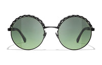 CHANEL Alloy Frame Round Sunglass Women's