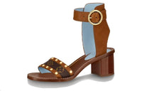 LOUIS VUITTON Passenger Strap Sandals 5.5cm Women's Brown