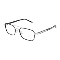 SAINT LAURENT Aviator Eyeglass Frames Unisex Silver