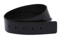 PRADA Leather Belts Men's Black 3.5CM