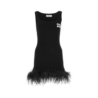 MIU MIU SS23 Sleeveless Dress Women's Black