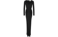 SAINT LAURENT Long-Sleeved Dresses Women's Black