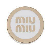 MIU MIU Metal, Enamel Brooches Women's Gold