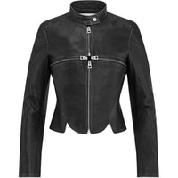 DIOR Leather Jacket Women's Black