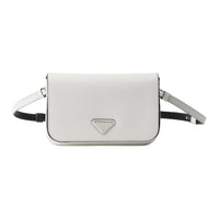 PRADA Saffiano Leather Crossbody Bag Shoulder Bag Women's White
