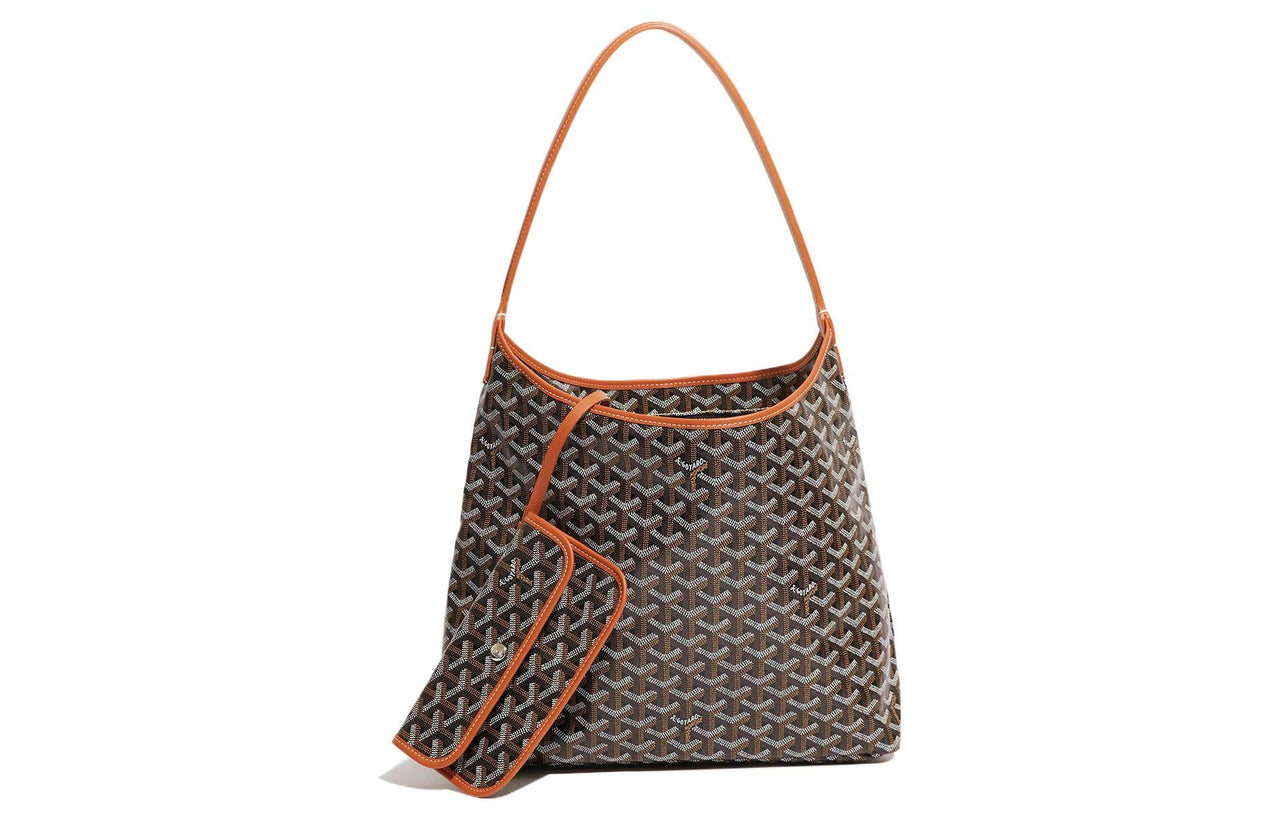 GOYARD Bohème Hobo Canvas With Leather Canvas Bag, Hobo Bag, Shoulder Bag Shoulder Bag Women's