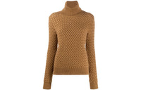 SAINT LAURENT FW21 Slim Fit Sweater Women's Brown