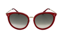 CELINE Irregular Shape Sunglasses Women's Red