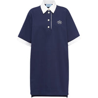 PRADA Short Sleeved Dresses Women's Blue