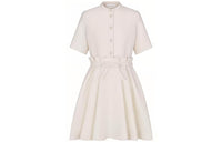 DIOR SS23 Short Sleeved Dress Women's White