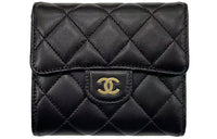 CHANEL Lambskin Clutch Women's Black