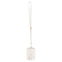 MIU MIU Calfskin Handbag Shoulder Bag Women's White