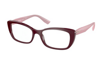 MIU MIU - Rectangular Eyeglass Frames Women's Red