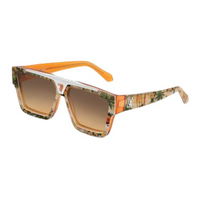 LOUIS VUITTON Metal Acetate Aviator Sunglasses Men's Orange