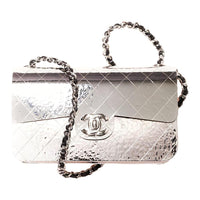 CHANEL Metal Box Bag Evening Party Bag Shoulder Bag Women's Gold