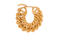 SAINT LAURENT Pre Owned Curb chain Chunky Bracelet
