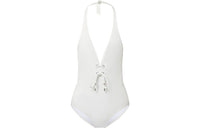 LOUIS VUITTON Lace Front One-Piece Swimsuit