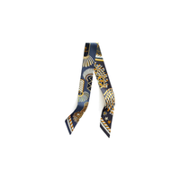 HERMES Silk Scarves Women's Marine Blue