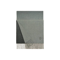 HERMES Cashmere Knit Scarves Men's Gray