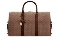 SAINT LAURENT Cotton With Lambskin Luggage Bag Handbags Regular Men's Brown
