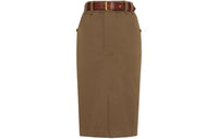 SAINT LAURENT Belted Pencil Skirt