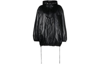 SAINT LAURENT Cassandre Logo-embossed Hooded Raincoat