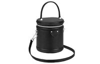 LOUIS VUITTON Cannes Leather Wealth Bucket Cylinder Bag Handbag Regular Women's Black