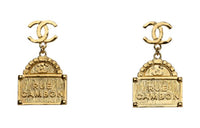 CHANEL Earrings Women's Gold