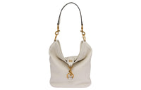 MIU MIU Leather Handbag Shoulder Bag Women's White
