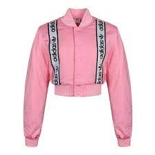 (WMNS) adidas Cropped Bomber Jacket 'Pink' DZ0095