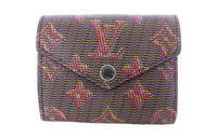 LOUIS VUITTON Calfskin Wallet Women's Brown