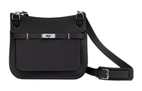 HERMES Jypsiere Clemence Leather Shoulder Bag Crossbody Bag Women's Noir Black