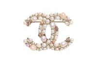 CHANEL Brooches Women's Pink White
