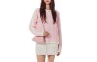 CHANEL 24 New Spring And Summer Arrivals Cashmere Sweater Women's Light Pink