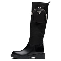PRADA Women's Brushed Leather 'Black'