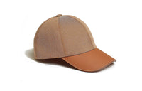 HERMES Cotton Baseball Caps Women's Gold