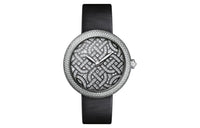 CHANEL Wrist Watch Automatic Mechanical Movement Satin Strap Silver Dial Women's Watch