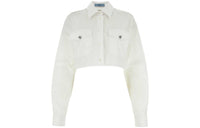 PRADA Button-Up Cropped Shirt