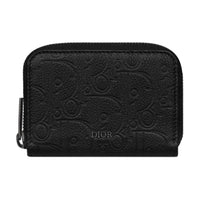DIOR Calfskin Coin Purse Men's Black