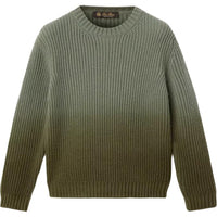 Loro Piana Sweater SS24 Dark Green Kids'