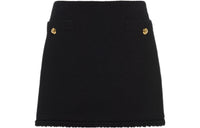 MIU MIU Casual Short Skirts Women's Black